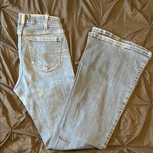 Aria Light Blue Straight Leg Jeans